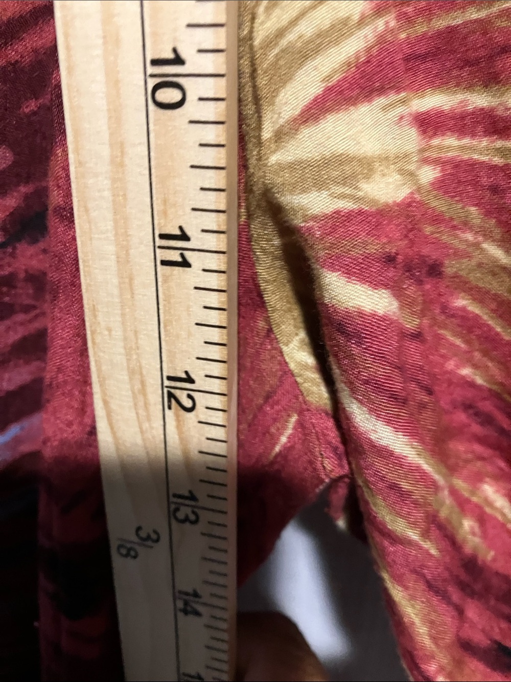 Wide Leg Firework-Print Palazzo Pants - Red & Gold - Picture 7 of 10